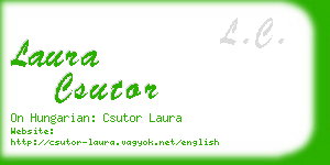 laura csutor business card